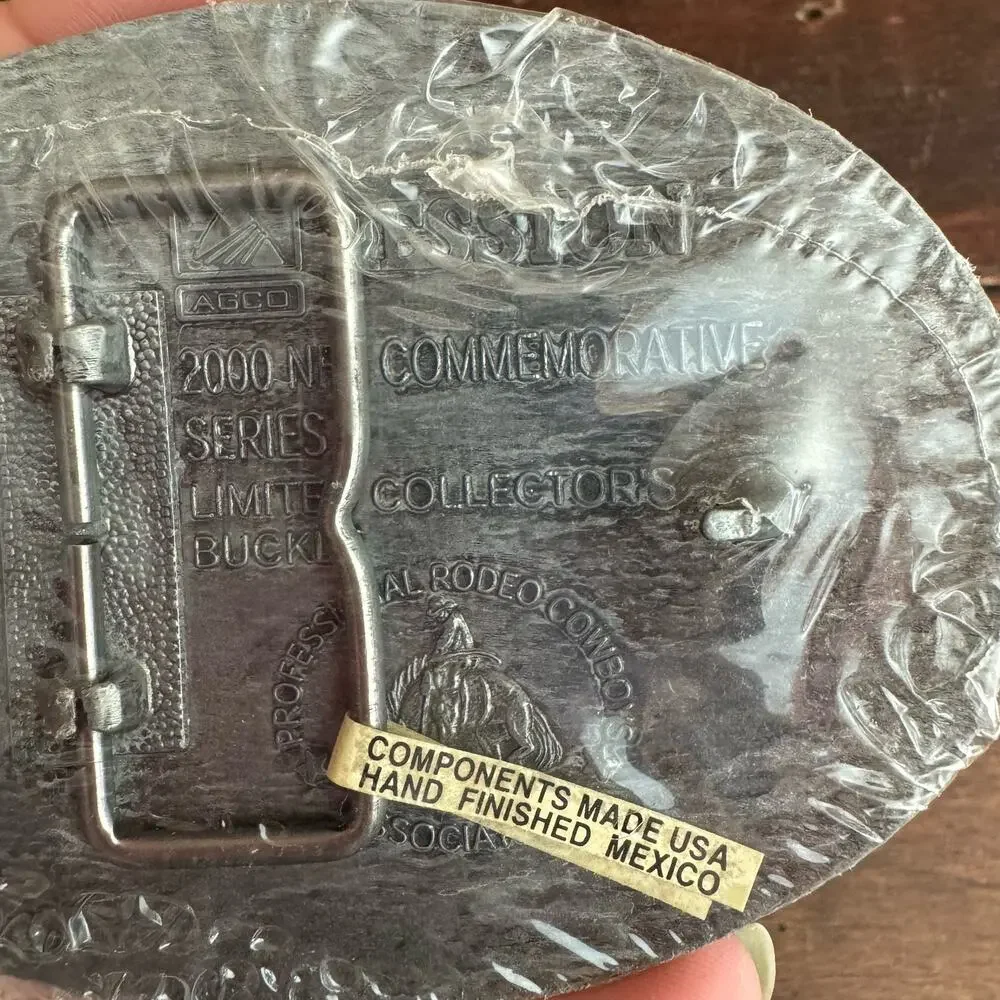 Silver Rodeo Belt Buckle - Picture 3 of 4